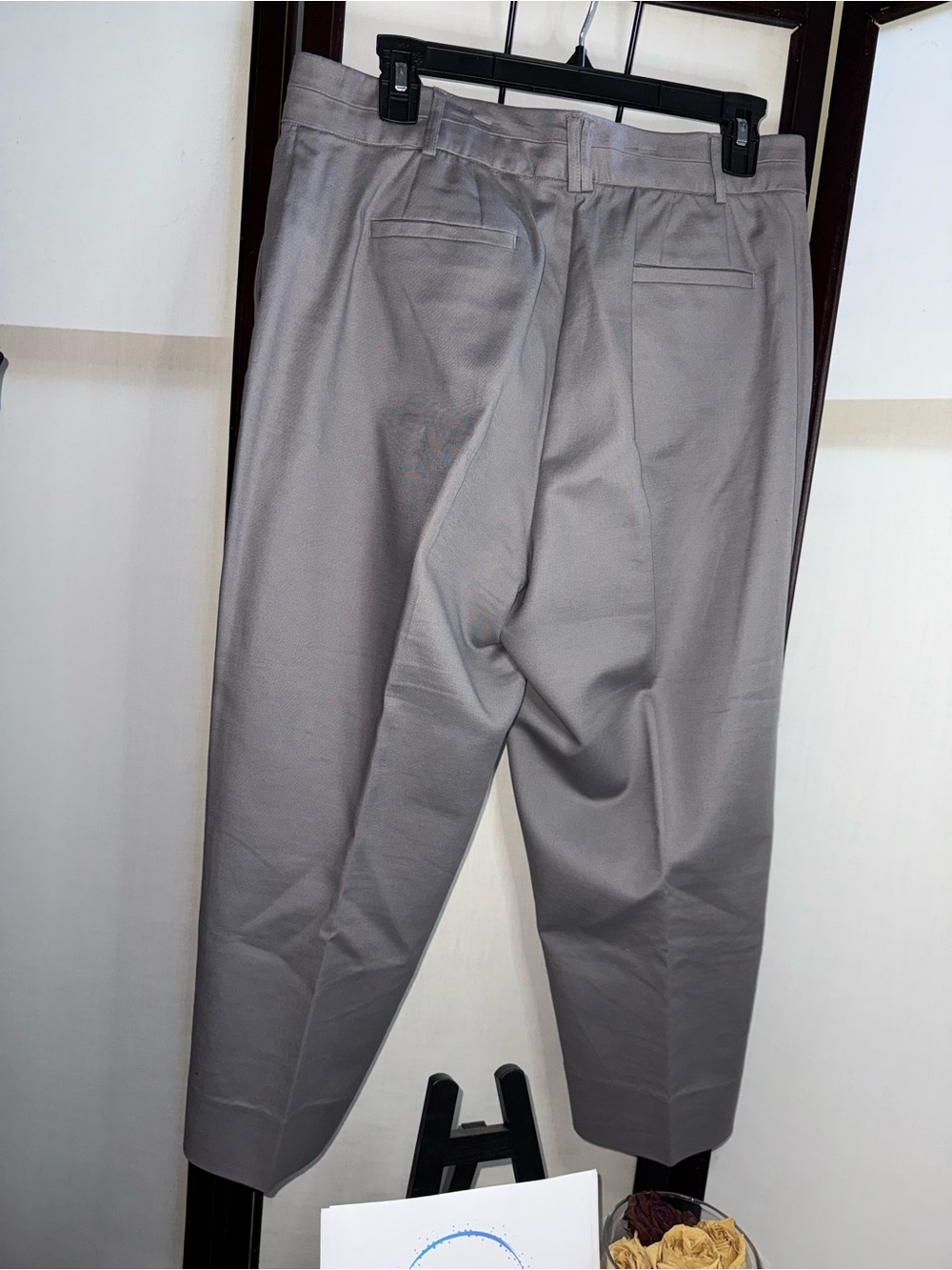 Counterparts Women's Ankle Dress Pants in Light Gray - Picture 3 of 7